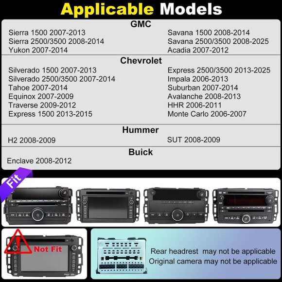 10" Touch Radio for 07-14 GMC/Chevy | Wireless CarPlay, Android Auto, GPS, & Cam - Picture 6 of 7